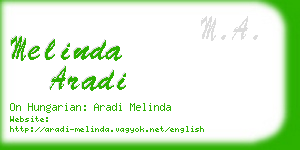 melinda aradi business card